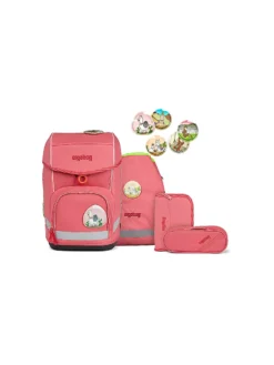 ERGOBAG, Schultaschen Set 5tlg Cubo Lamas In Bärjamas