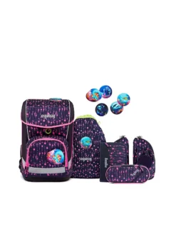 ERGOBAG, Schultaschen Set Cubo Light 6tlg Bärmuda Viereck